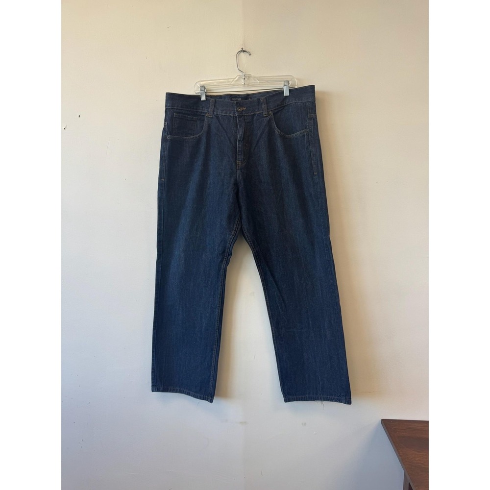 Rocawear Jeans‎ Mens 42x31 Blue Denim Loose Fit Straight Leg Baggy Y2K Style